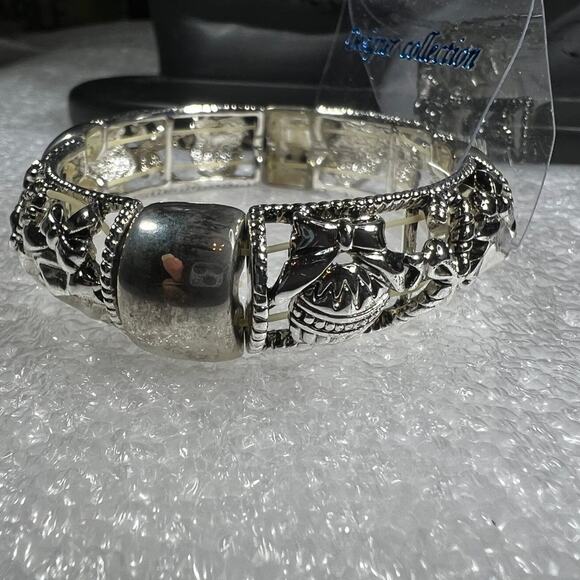 Beautiful Christmas Holiday BROKEN Bracelet Jewelry Beads Deadstock Loose BEADS - Picture 6 of 13